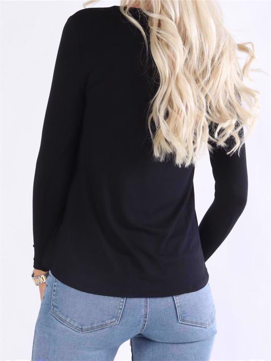 Otine - Langærmet basisbluse